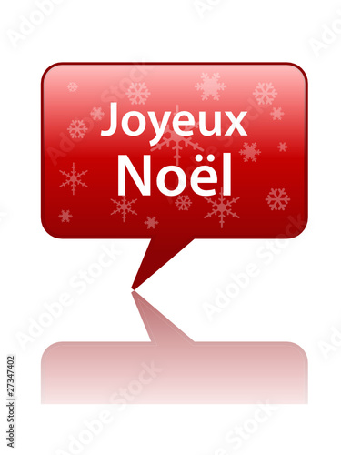 Bouton Bulle JOYEUX NOEL (noël père carte voeux sapin cadeaux)