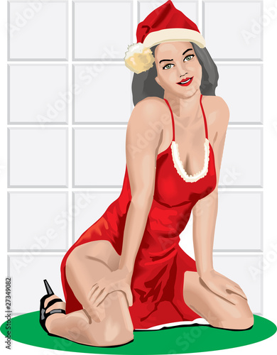 Teasing santa helper