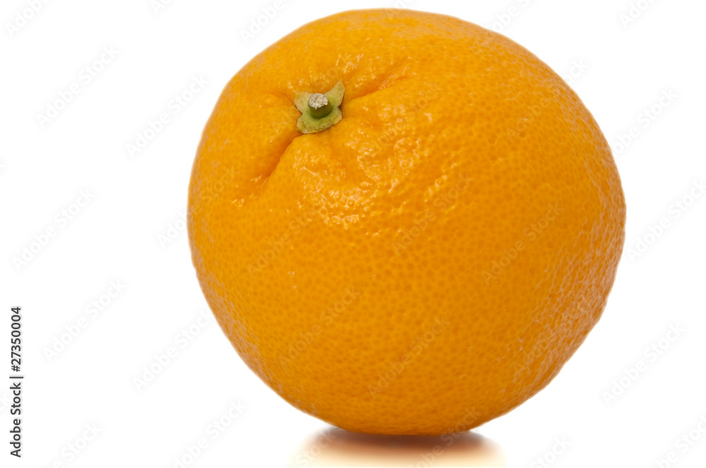 Single whole orange. Single whole orange.