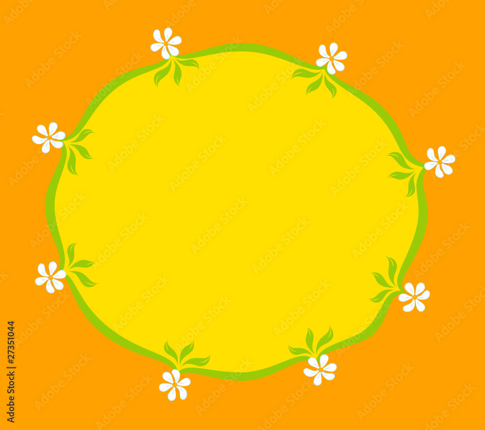 Obraz premium Vector background with flowers