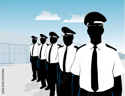 Guards in formation
