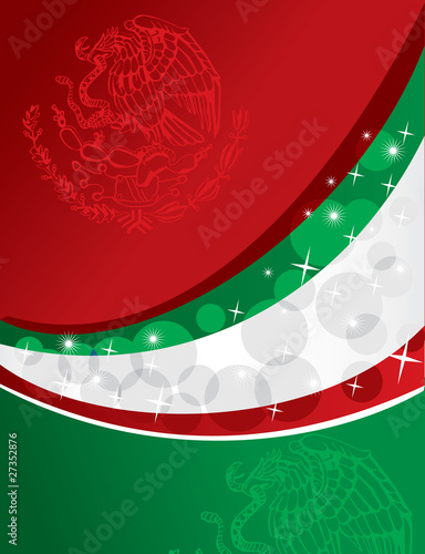 Mexican flag background