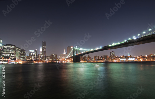 Lower Manhattan and Brooklyn Bridge