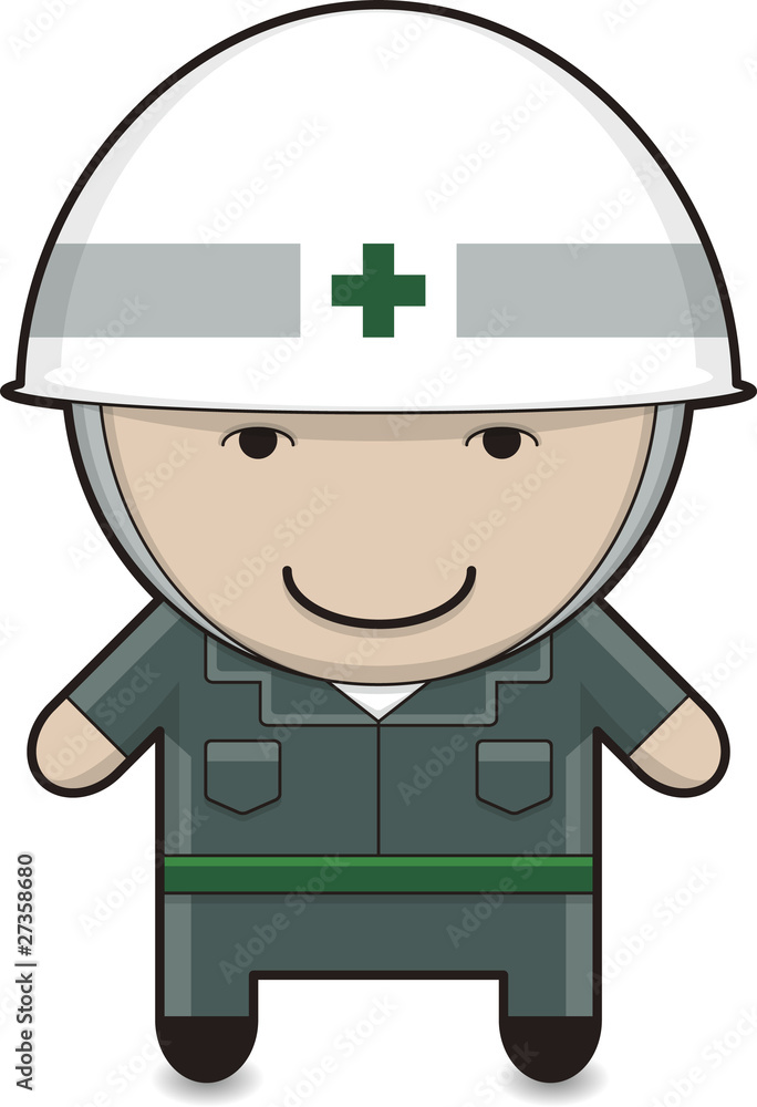 工事現場の作業員のイラスト Stock Vector Adobe Stock