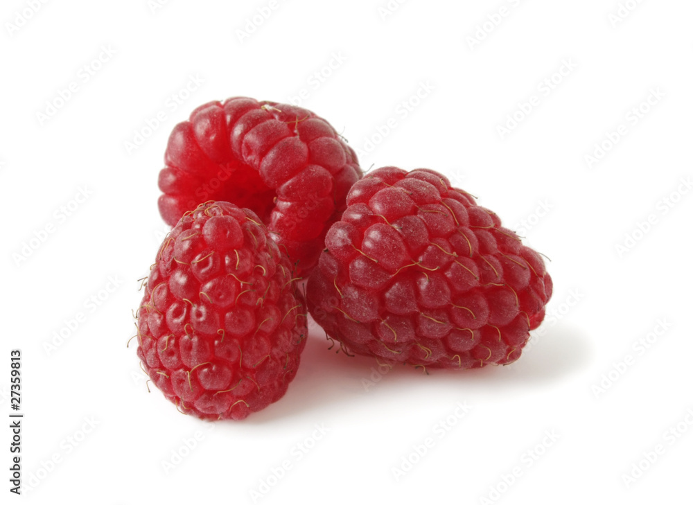 Raspberry on white background Raspberry on white background