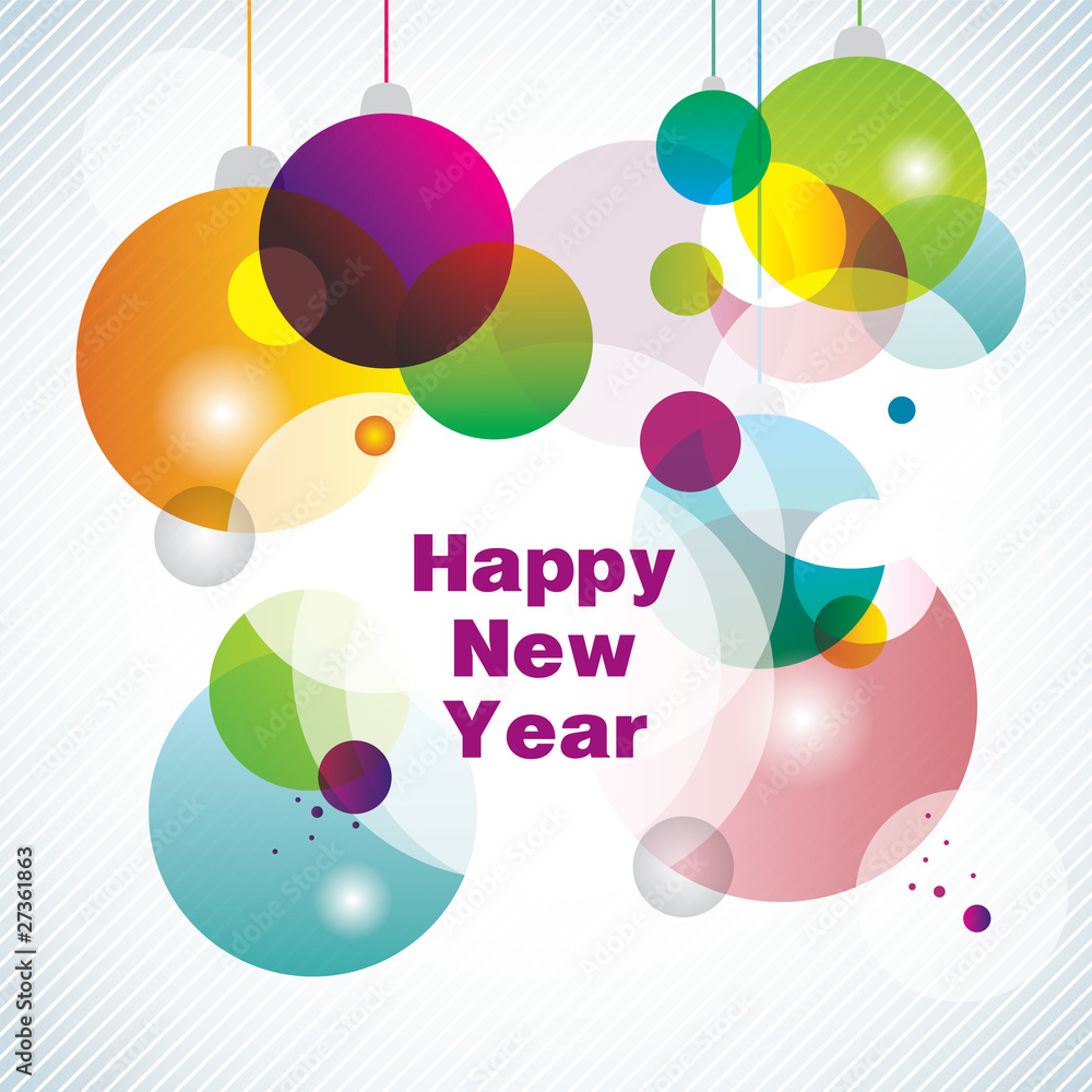 new year vector background Stock Vector | Adobe Stock