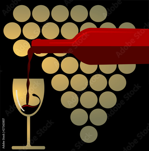 Wein einschenken