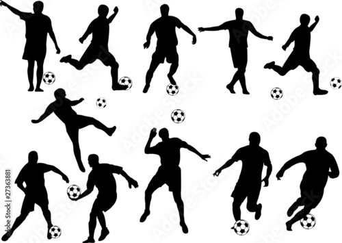 football players collection - vector