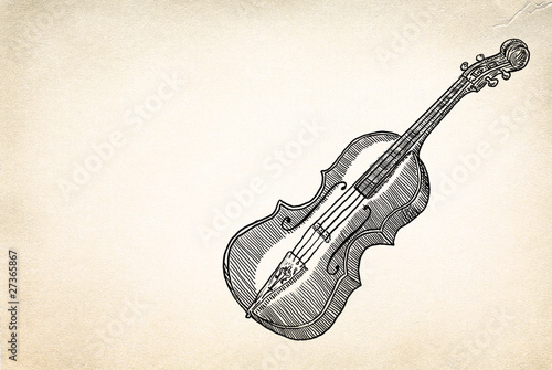 Violin illystration photo