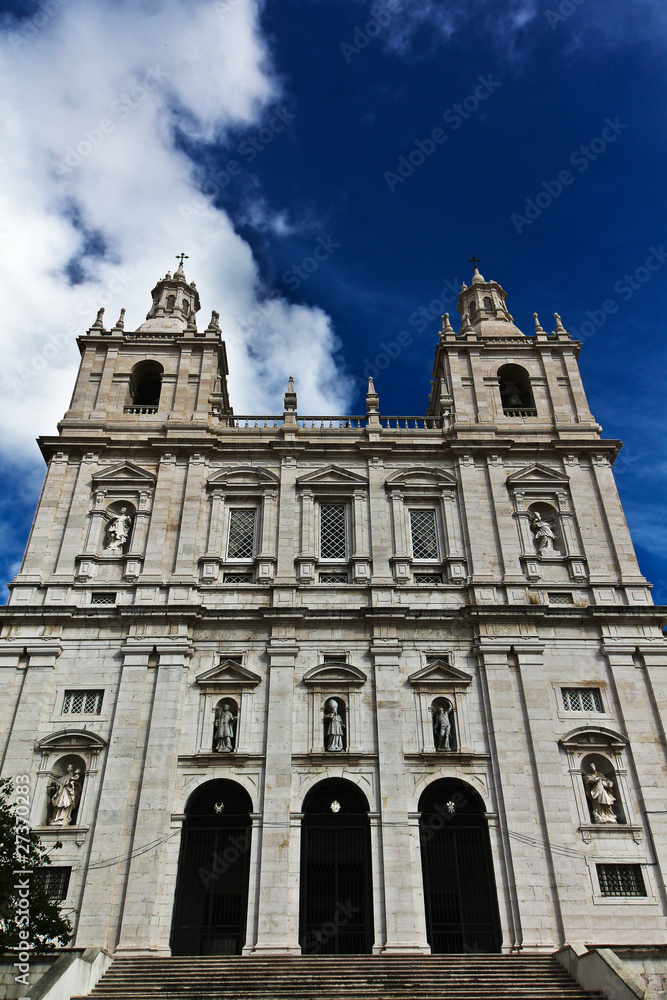 Famous church and monastery Sao Vicente de Fora in Lisbon