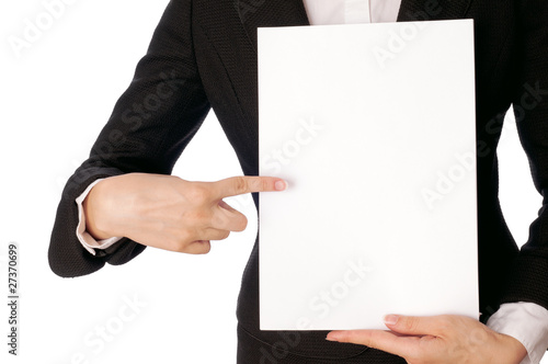white blank paper