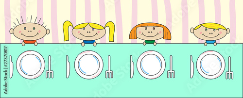 Children at the table