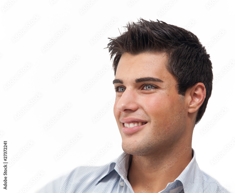 Obraz premium Handsome smiling guy isolated on white