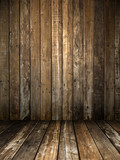 Grunge wooden room
