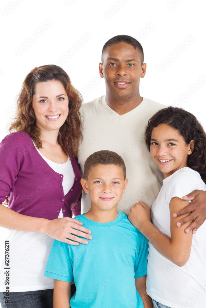 happy young family