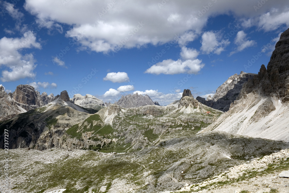Panorama from Three Peaks of Lavaredo - Dolomites, Italy