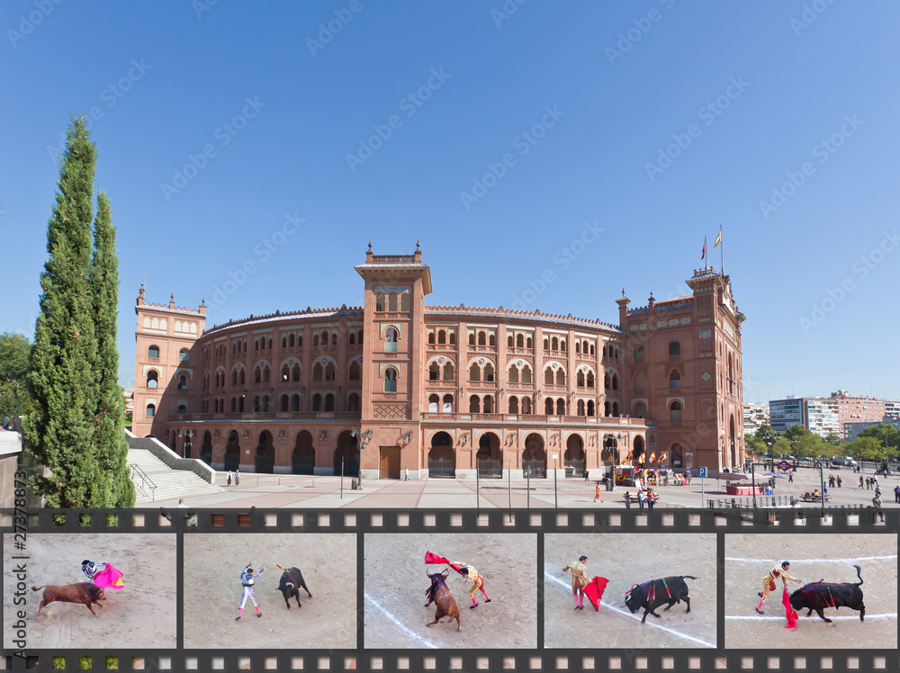 Famous bullfighting arena - Plaza de Toros in Madrid