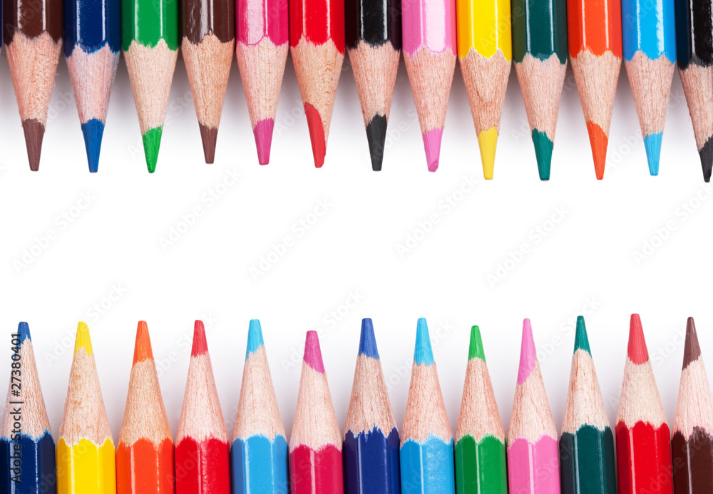 pencils, isolated on the white background. pencils, isolated on the white background.