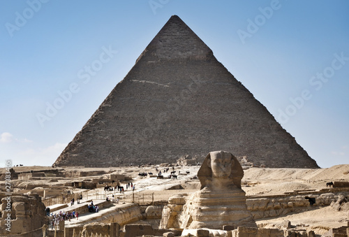 Sphinx and Pyramid
