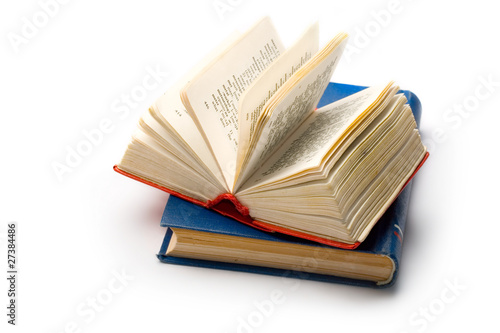 Books isolated on the white background