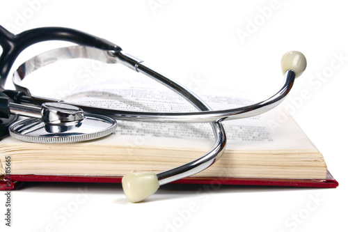 book and stethoscope