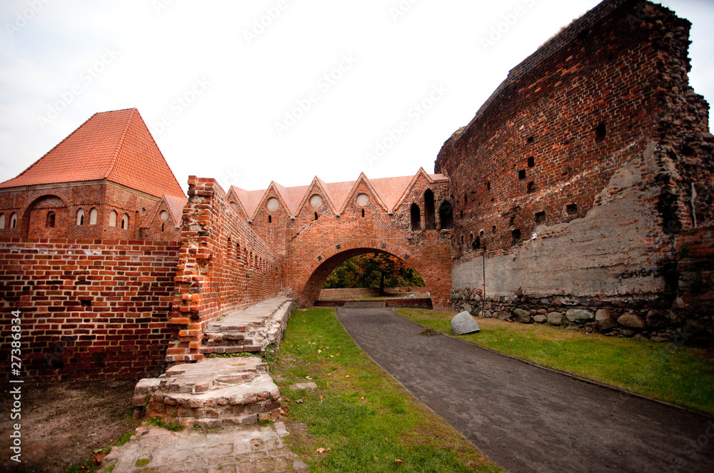 Teutonic castle in Torun,Poland
