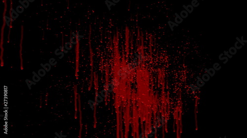 animated blood splat complete with matte photo