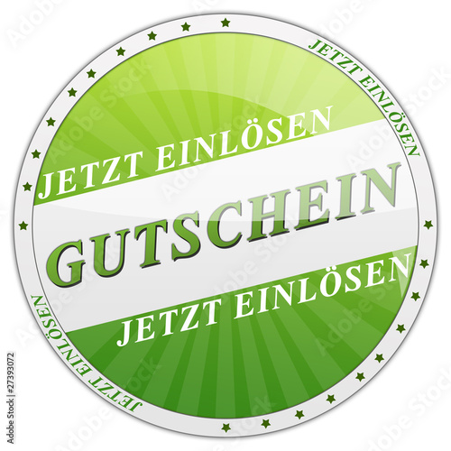 Button Gutschein grün