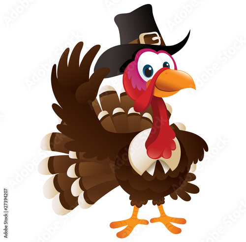 Pilgrim Turkey Waving