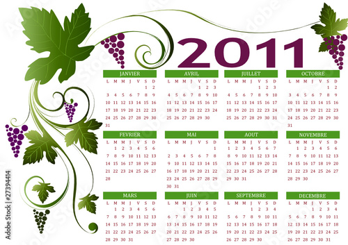 calendrier vinicole 2011