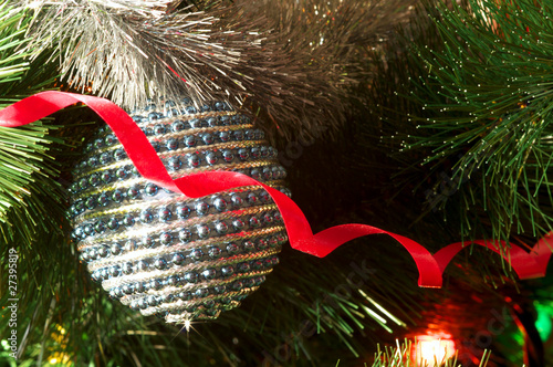 Christmas decoration on the tree photo