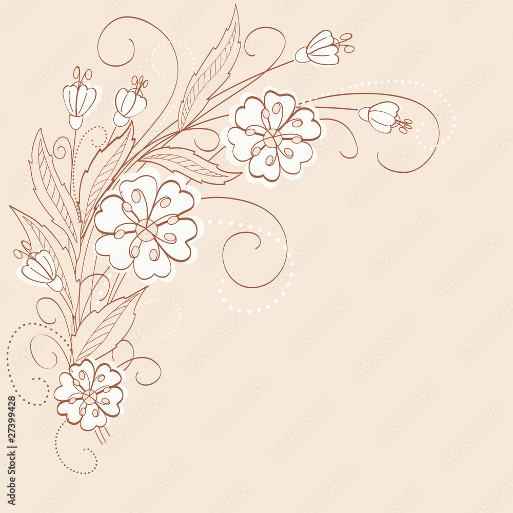 Cute floral background Cute floral background