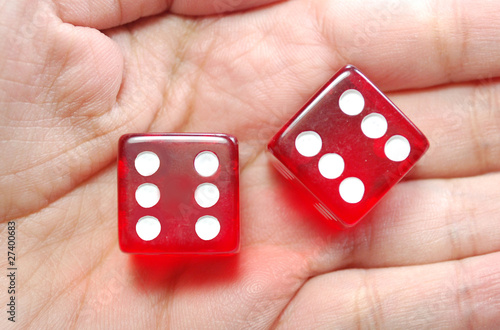 Dice in hand