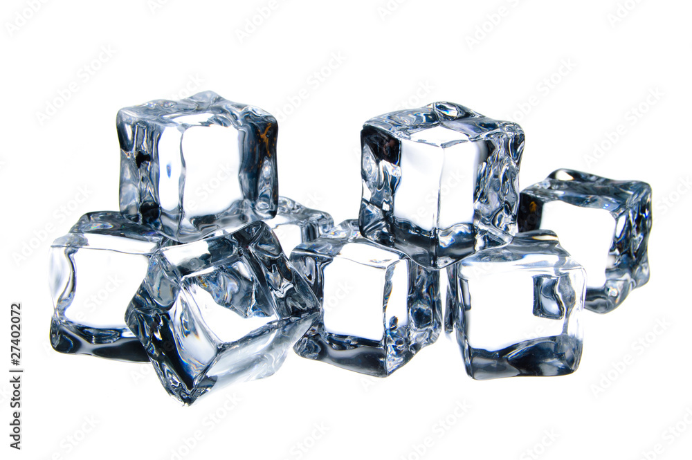 Ice cubes isolated on white background Ice cubes isolated on white background