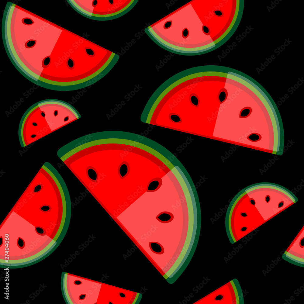 Watermelon seamless background for your design Watermelon seamless background for your design