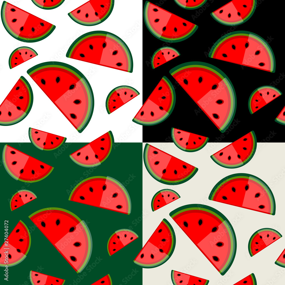 Watermelon seamless background for your design Watermelon seamless background for your design