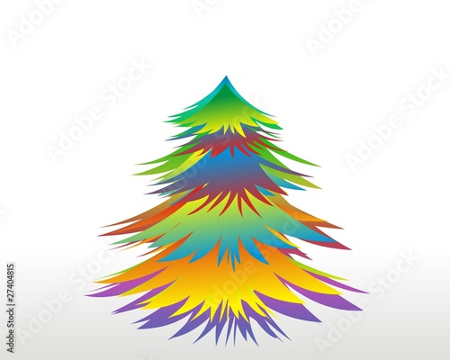 Christmas or New Year color  tree