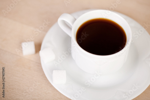 eine tasse schwarzer kaffee