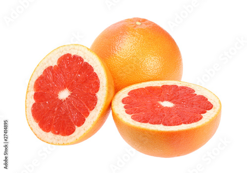 ripe red grapefruits