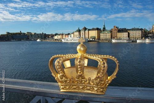 Skeppsholmen bridge and Gamla Stan photo