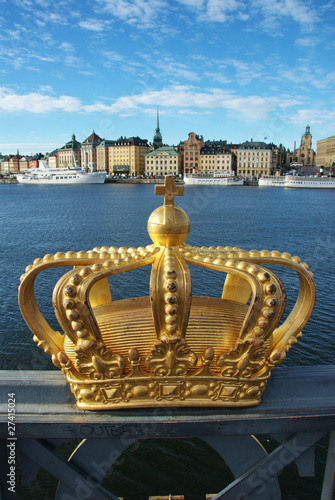 Skeppsholmen bridge and Royal palace photo