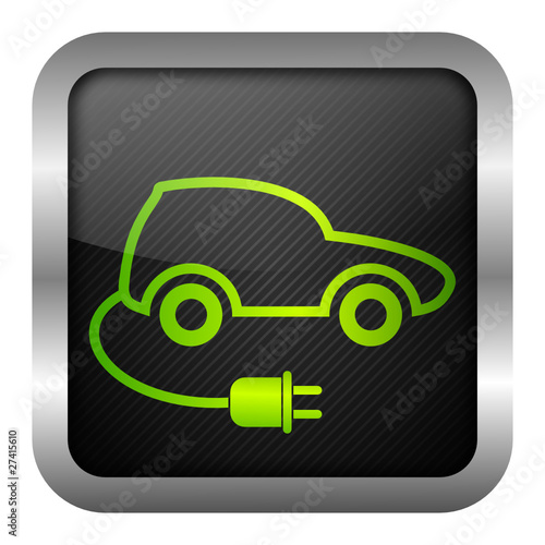 green icon set (electric car)