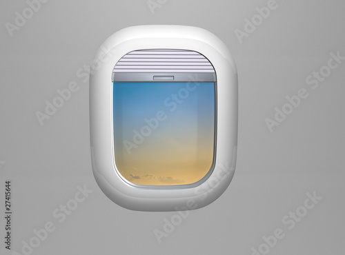 Porthole. Airplane window