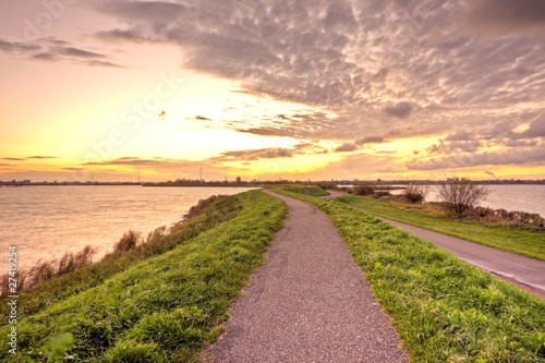 Typical dutch: water, dykes and wideness in the Netherlands