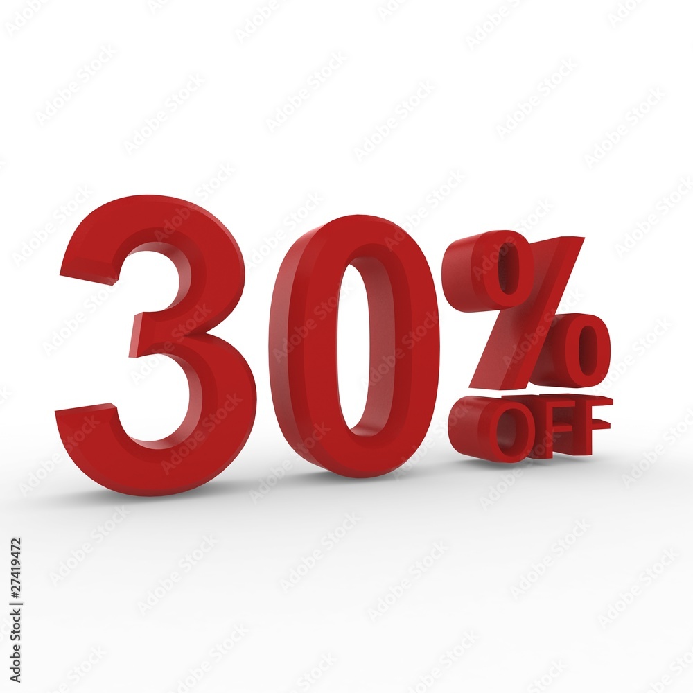 3d High resolution image percent off