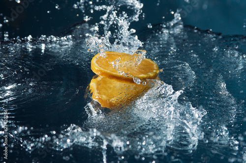 Oranges in water