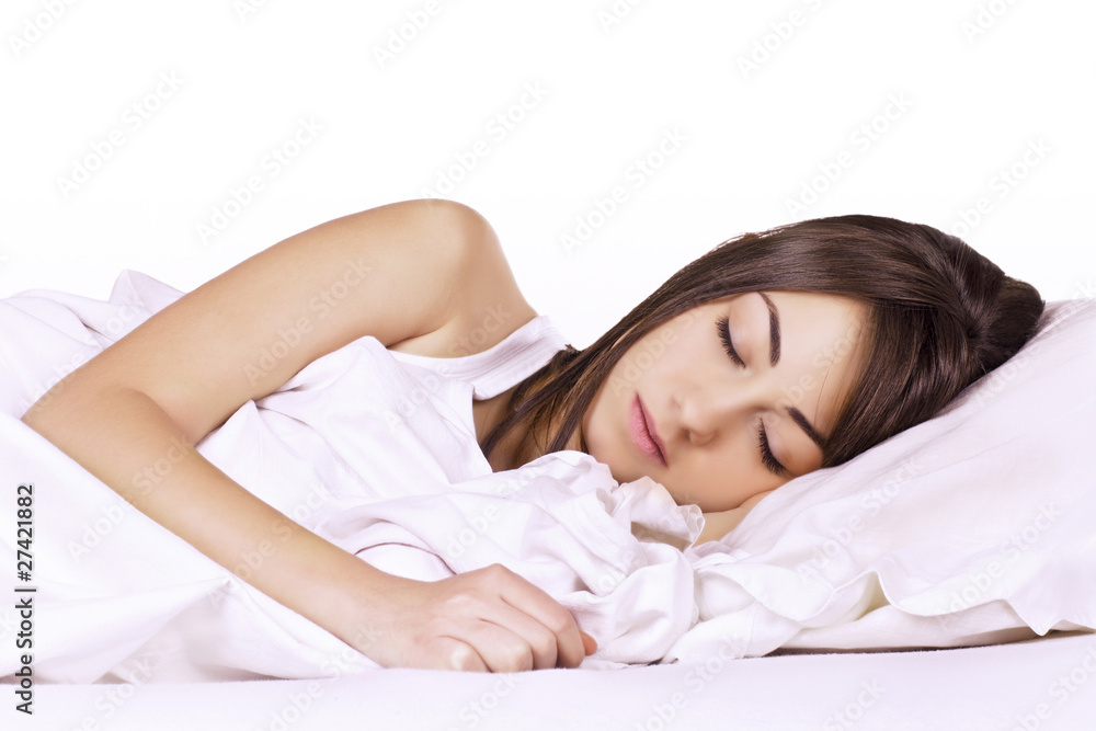 beauty woman sleeping
