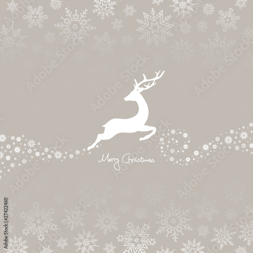 Jumping Reindeer & Snowflake Ornament