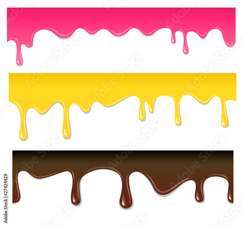 Vector seamless drips