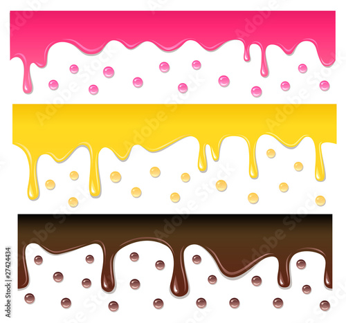 Vector seamless drips
